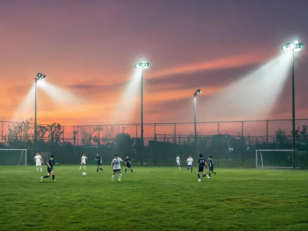 Sports flood lighting installation